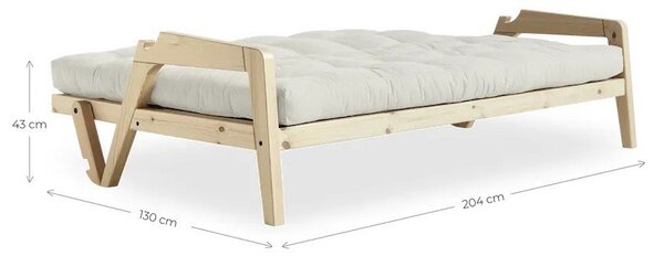 Oker rumen raztegljiv kavč 204 cm Grab Clear - Karup Design