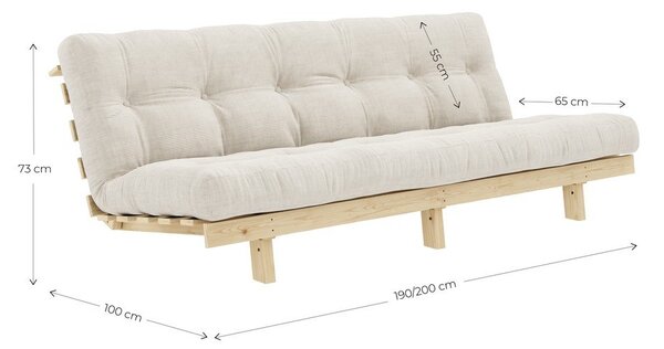 Bež sedežna garnitura 200 cm Lean – Karup Design