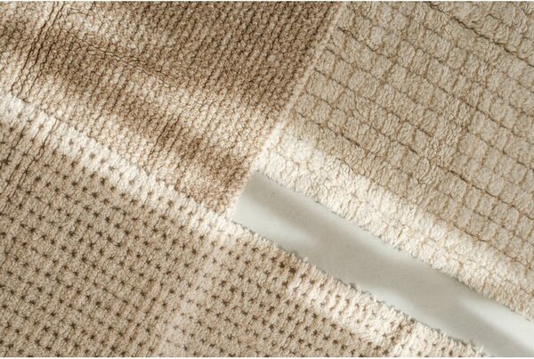 Pralen ročno tkan volnen tekač v naravni barvi 80x230 cm Unexpected Wool – Lorena Canals