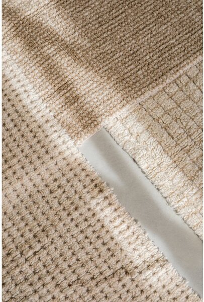 Pralen ročno tkan volnen tekač v naravni barvi 80x230 cm Unexpected Wool – Lorena Canals
