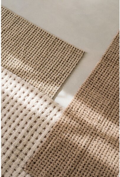 Pralen ročno tkan volnen tekač v naravni barvi 80x230 cm Unexpected Wool – Lorena Canals