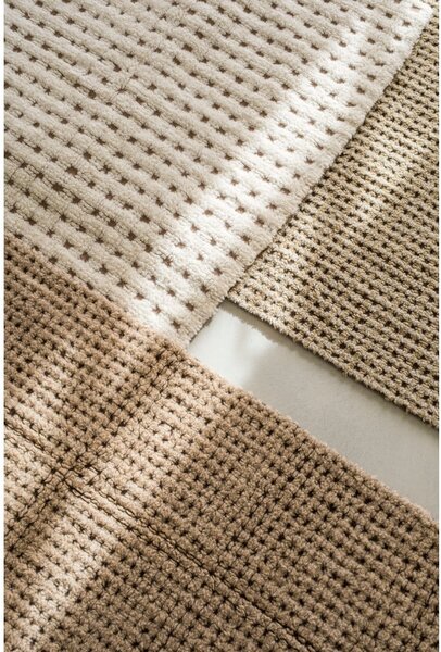 Pralen ročno tkan volnen tekač v naravni barvi 80x230 cm Unexpected Wool – Lorena Canals