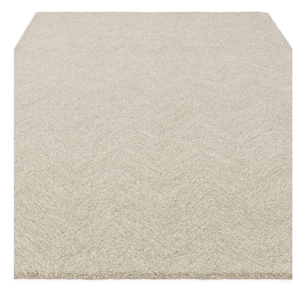 Kremno bela ročno tkana preproga iz mešanice volne 120x170 cm Theodore Chevron – Asiatic Carpets