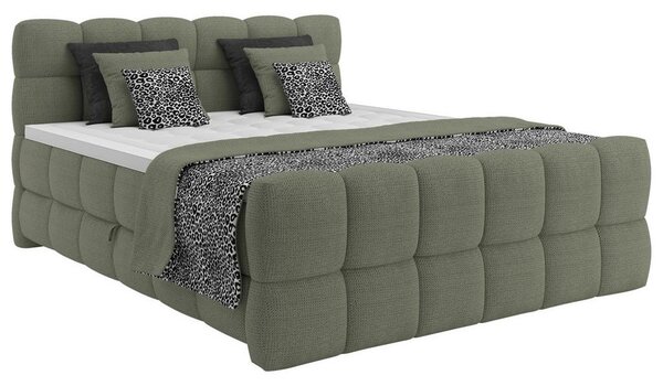 Premium Living Postelja Boxspring Brisbane, Zelena, 120x200
