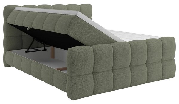 Premium Living Postelja Boxspring Brisbane, Zelena, 120x200