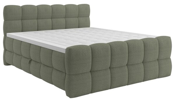 Premium Living Postelja Boxspring Brisbane, Zelena, 120x200