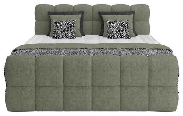 Premium Living Postelja Boxspring Brisbane, Zelena, 120x200
