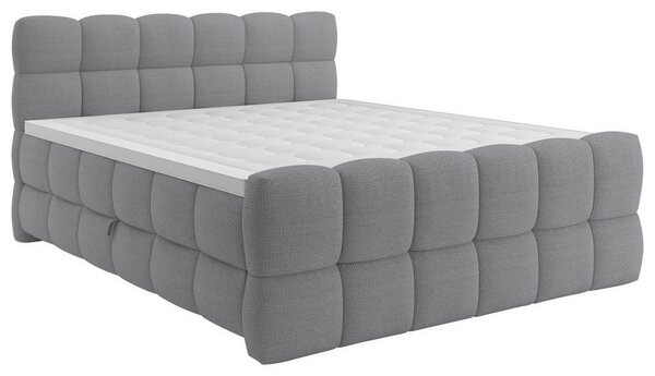 Premium Living Postelja Boxspring Brisbane, Siva, 120x200