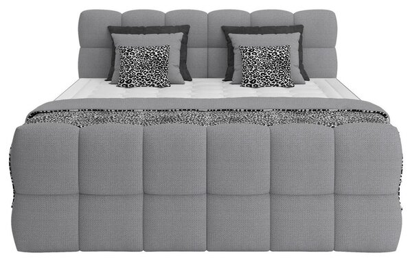Premium Living Postelja Boxspring Brisbane, Siva, 120x200