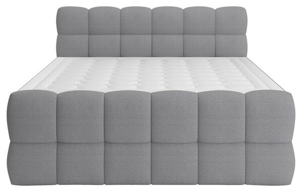 Premium Living Postelja Boxspring Brisbane, Siva, 120x200