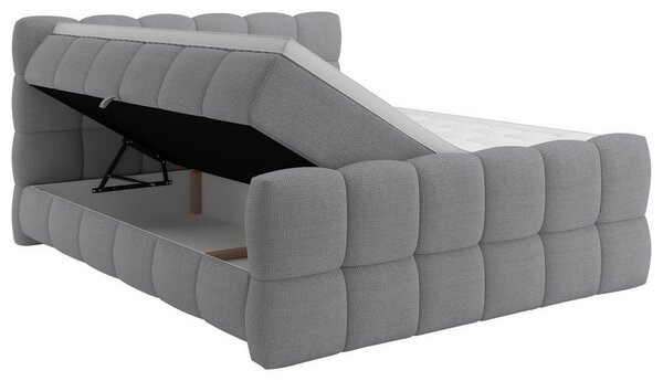 Premium Living Postelja Boxspring Brisbane, Siva, 120x200