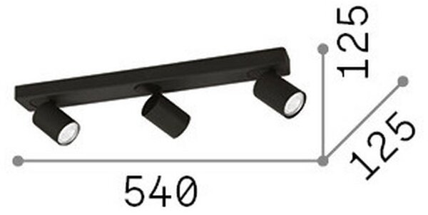 STROPNA LED-SVETILKA Rudy 540 lm 3000 K 220-240 V GU10