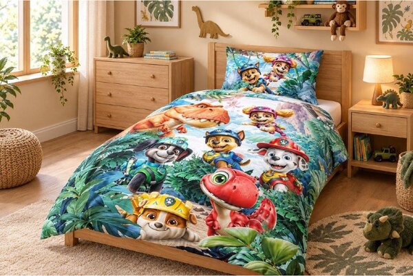 MLADINSKA POSTELJNINA Paw Patrol Movie 140/200 cm renforcé barve bezga