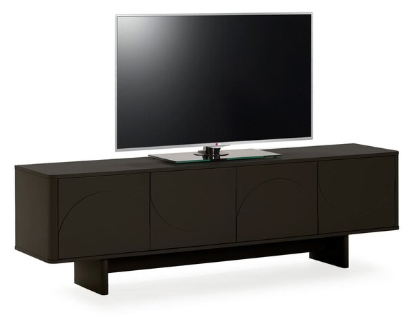 Črna TV omarica 180x55x40 cm Solei – MOME