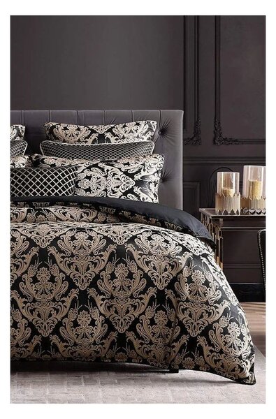 Rjava posteljnina za zakonsko posteljo/podaljšana iz renforce bombaža z rjuho/4-delna 200x220 cm Damask – Mila Home