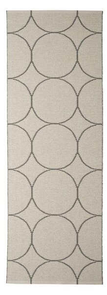 Temno siv zunanji in notranji tekač 70x200 cm Boo Charcoal Linen – Pappelina