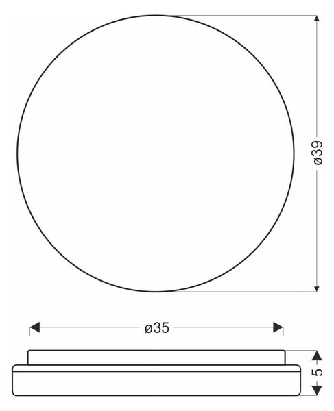 LED stropna svetilka v naravni barvi ø 39 cm Gandava – Candellux Lighting