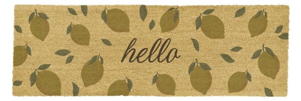 Predpražnik iz kokosovih vlaken 40x120 cm Hello Lemons – Artsy Doormats