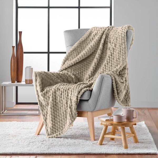 Sivorjava odeja iz mikroflanele 125x150 cm Mini Frosty – douceur d'intérieur