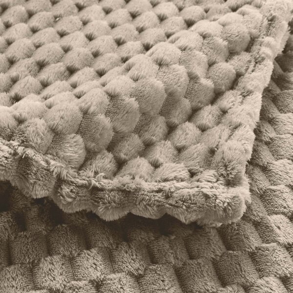 Sivorjava odeja iz mikroflanele 125x150 cm Mini Frosty – douceur d'intérieur