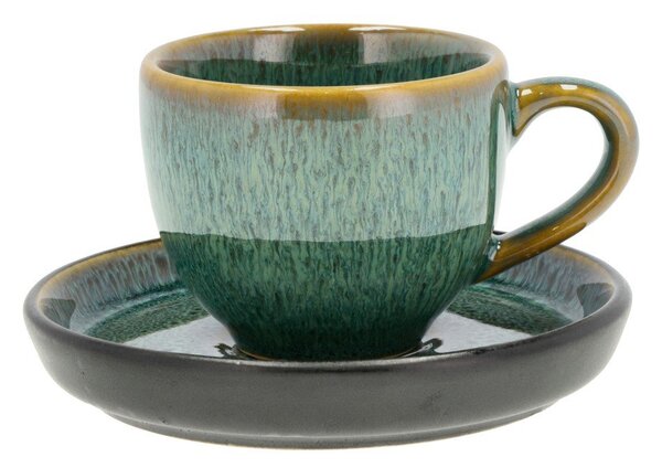 Zelena keramična skodelica za espresso 70 ml Gastro Green/Black – Bitz