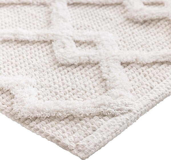 Kremno bela kopalniška preproga 50x80 cm Otis – douceur d'intérieur