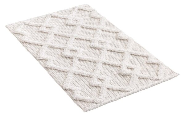 Kremno bela kopalniška preproga 50x80 cm Otis – douceur d'intérieur