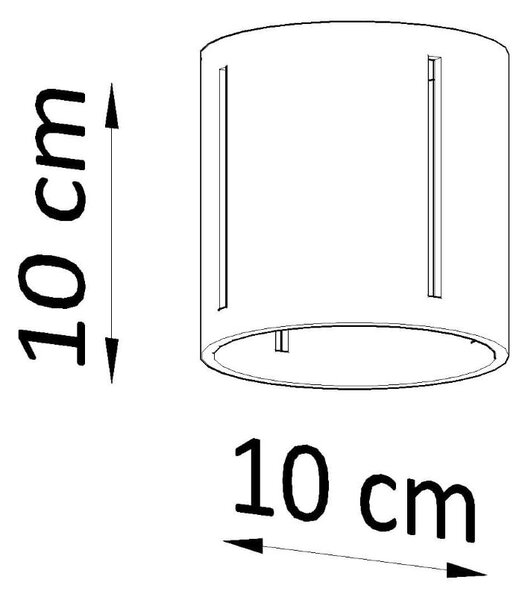 Črna stropna svetilka s kovinskim senčnikom Vulco – Nice Lamps