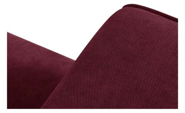 Bordo rdeča sedežna garnitura 214 cm Esther – Milo Casa