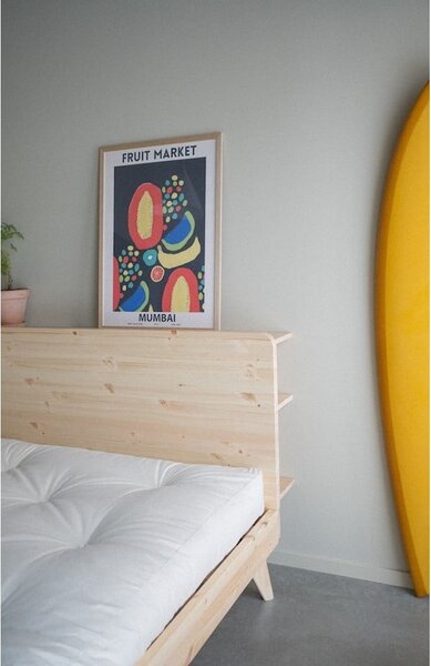Zakonska postelja iz borovega lesa z letvenim dnom 180x200 cm Retreat - Karup Design