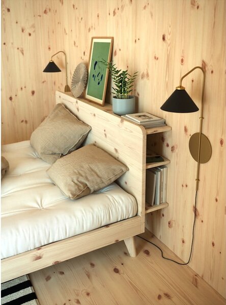 Zakonska postelja iz borovega lesa z letvenim dnom 180x200 cm Retreat - Karup Design