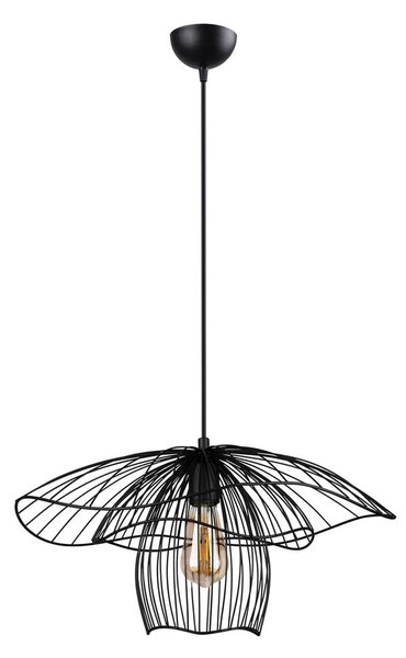 Črna viseča luč Squid Lighting Root, višina 123 cm