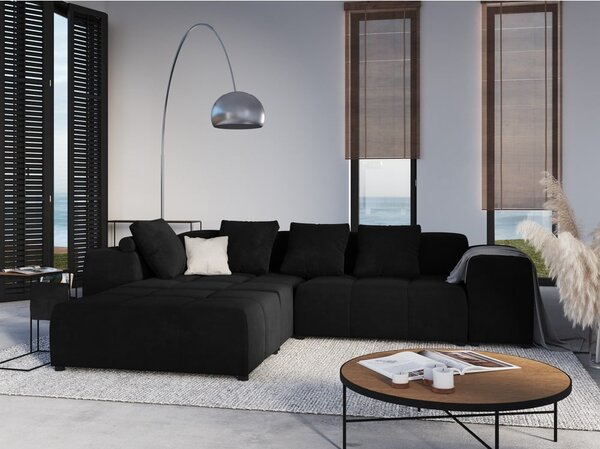 Črna žametna blazina za modularni kavč Rome Velvet - Cosmopolitan Design