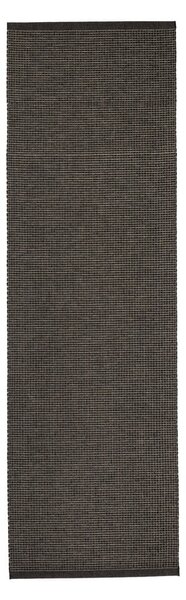 Antracitno siv zunanji in notranji tekač 70x240 cm Emm Black Linen – Pappelina