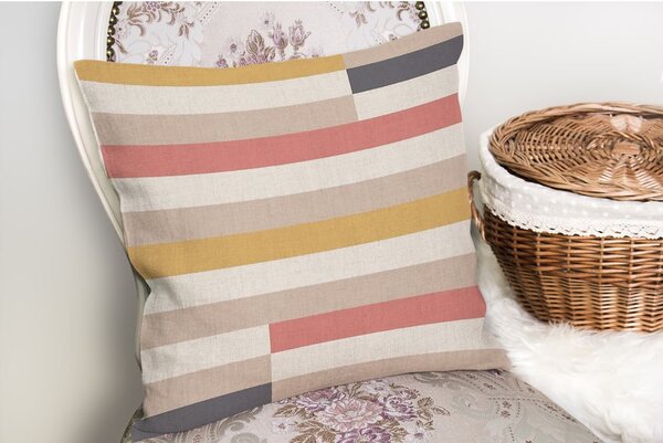 Prevleka za blazino 43x43 cm Rosy Bandas – Mila Home
