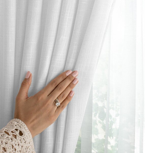 Bela zavesa 140x250 cm Valeta – Restilo