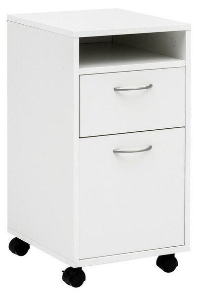 MID.YOU Predalnik Na Kolescih Rollcontainer, Bela