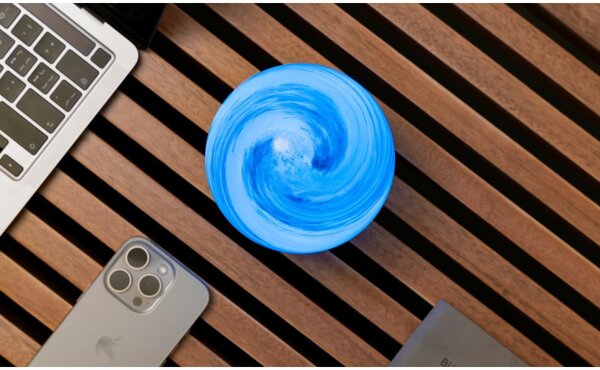 Rjava/v temni naravni barvi svetlobna dekoracija na USB ø 12 cm Polar Cloud – Gingko