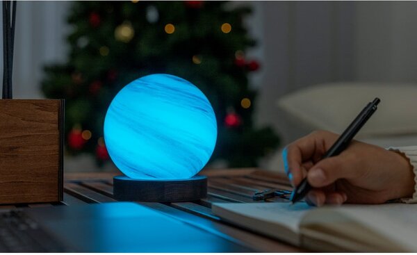 Rjava/v temni naravni barvi svetlobna dekoracija na USB ø 12 cm Polar Cloud – Gingko