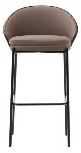 Rjav barski stol (višina sedeža 77 cm) Eamy – Kave Home