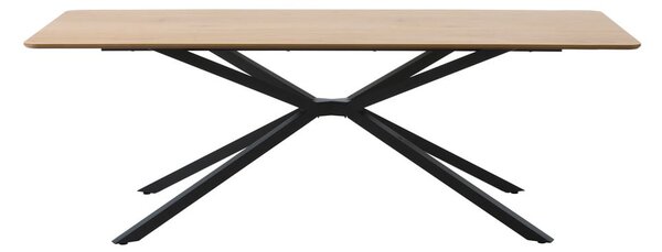 Jedilna miza z mizno ploščo v hrastovem dekorju 100x200 cm Cesura – Unique Furniture