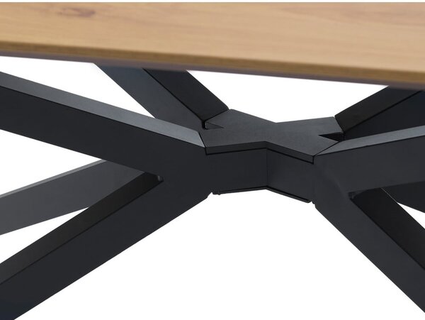 Jedilna miza z mizno ploščo v hrastovem dekorju 100x200 cm Cesura – Unique Furniture