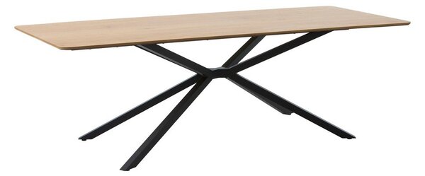 Jedilna miza z mizno ploščo v hrastovem dekorju 100x200 cm Cesura – Unique Furniture