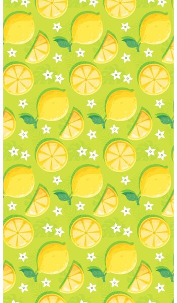 Plažni set LEMONS – brisača 100×180 cm in pončo 80×145 cm, zelena