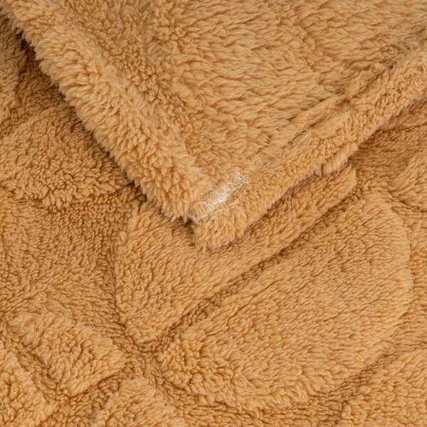 Rumena odeja iz mikropliša 130x160 cm Mid Century – Casa Selección