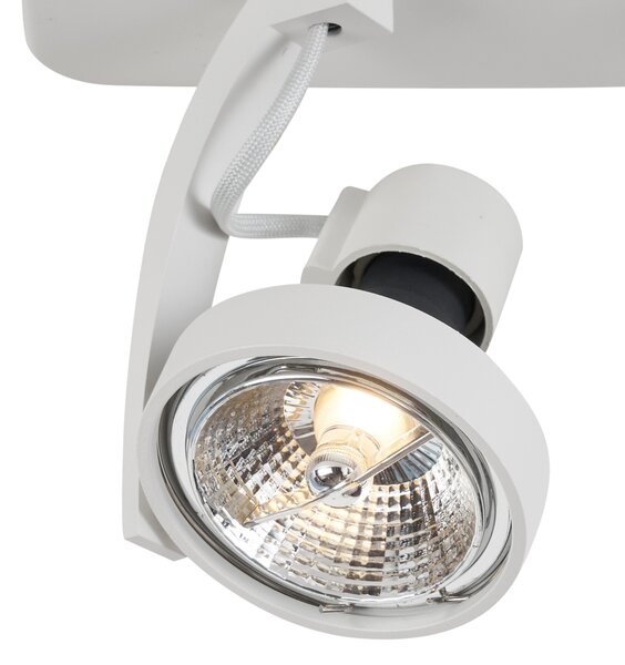 Dizajnerski stropni reflektor bel GU10 70mm 2-luči nastavljiv - Vo