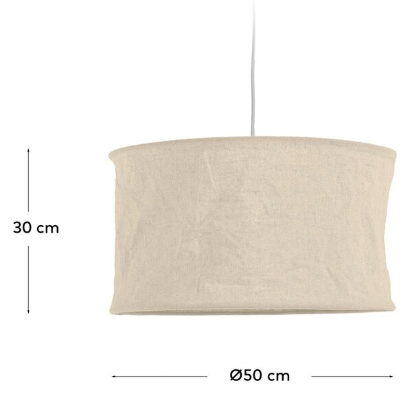 Bež tekstilni senčnik ø 50 cm Mariela - Kave Home