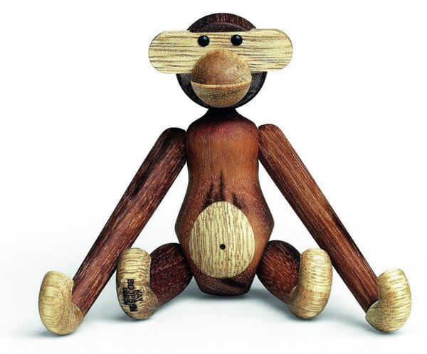 Kipec iz masivnega lesa Kay Bojesen Denmark Monkey Teak