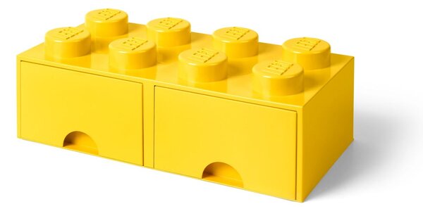 Rumena škatla za shranjevanje z 2 predaloma LEGO®