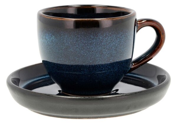 Črno-modra keramična skodelica za espresso 70 ml Gastro Dark Blue/Black – Bitz